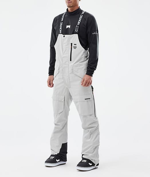 Montec Fawk Spodnie Snowboardowe Mężczyźni Light Grey