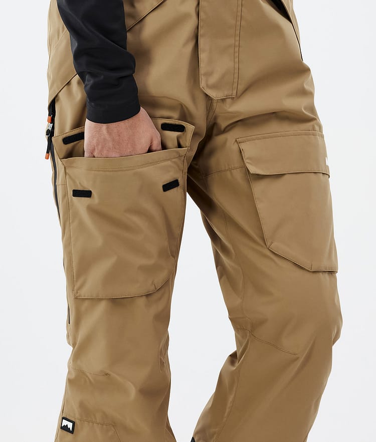 Montec Fawk Pantaloni Snowboard Uomo Gold, Immagine 7 di 7