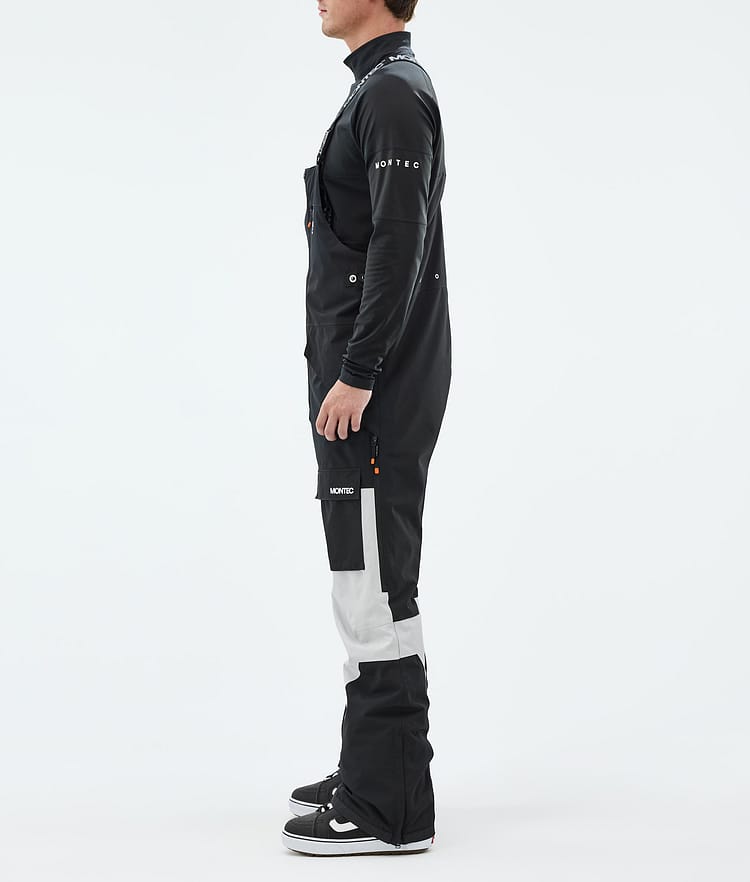 Montec Fawk Pantalon de Snowboard Homme Black/Light Grey, Image 2 sur 6