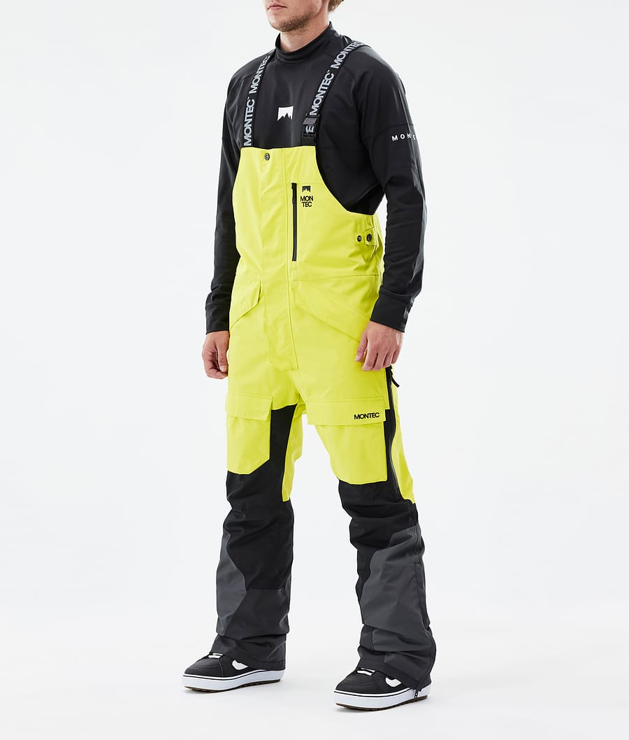 Montec Fawk Snowboard Bukser Herre Bright Yellow/Black/Phantom - Gul