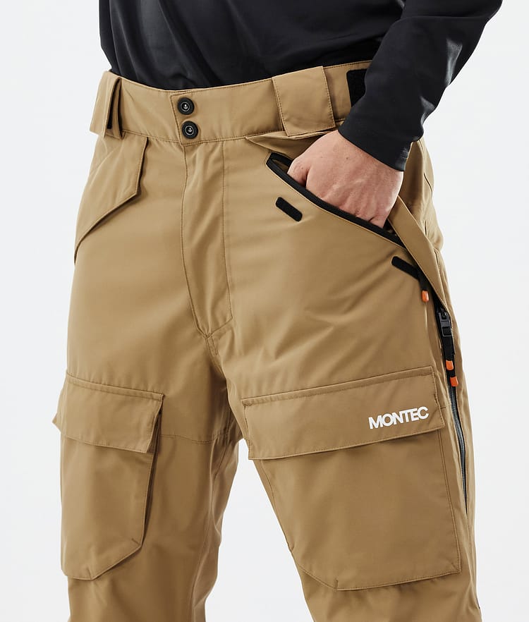 Montec Kirin Pantalon de Ski Homme Gold, Image 5 sur 6