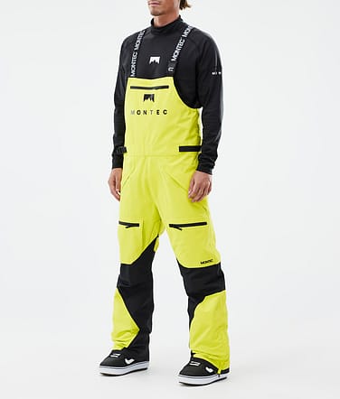 Montec Arch Pantaloni Snowboard Uomo Bright Yellow/Black Renewed