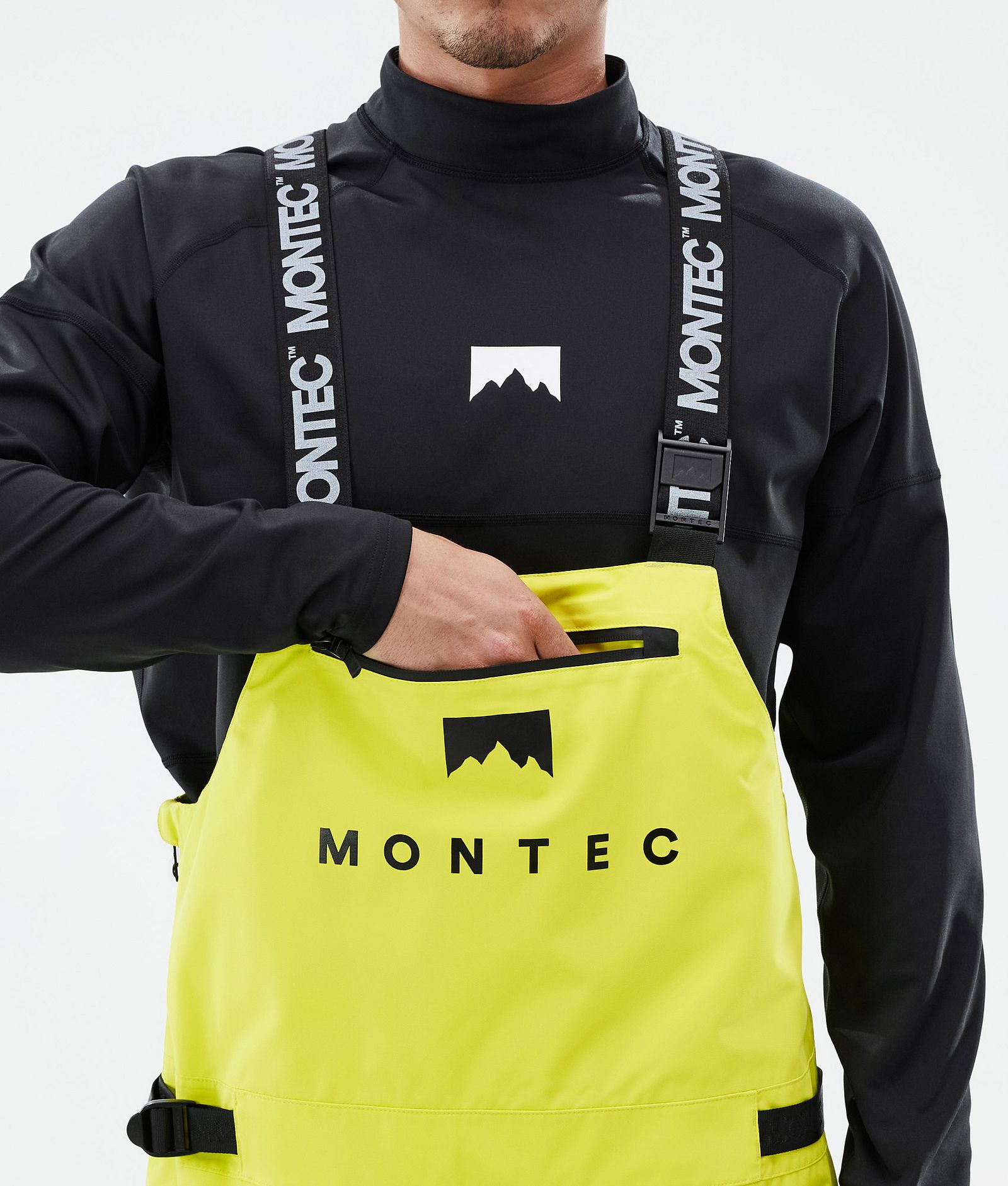 Montec Arch Pantalon de Snowboard Homme Bright Yellow/Black, Image 6 sur 7