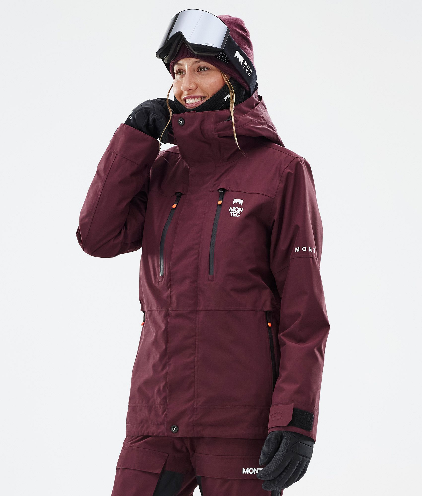 Maroon ski jacket womens on sale