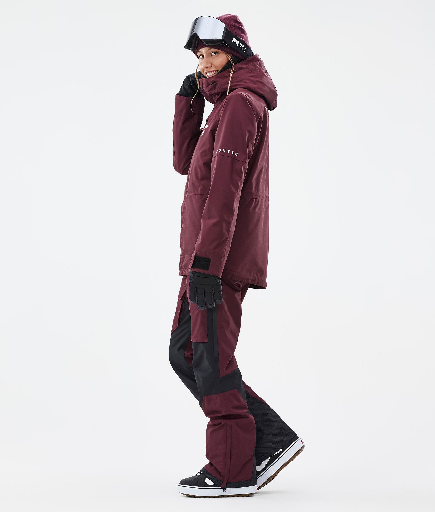 Burgundy snow jacket hotsell