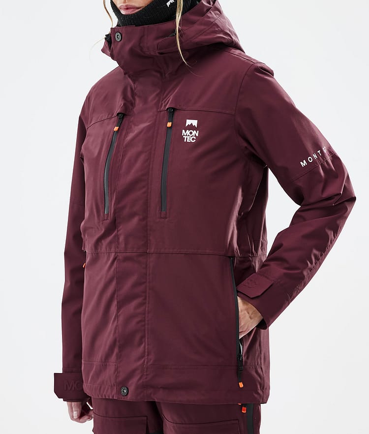 Montec Fawk W Snowboard Jacket Women Burgundy, Image 8 of 10