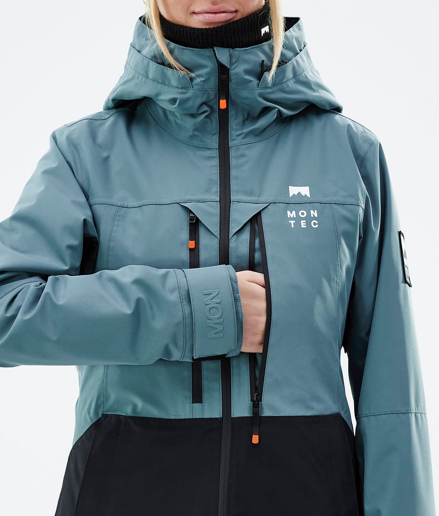 Montec Moss W Veste de Ski Femme Atlantic/Black Vert