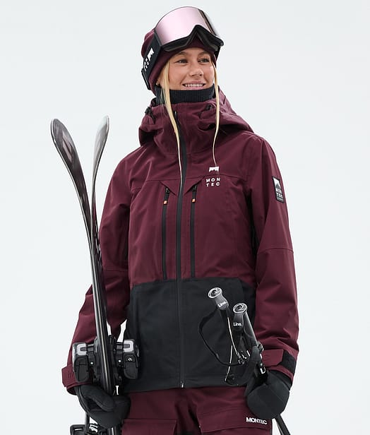 Montec Moss W Skijacke Damen Burgundy/Black