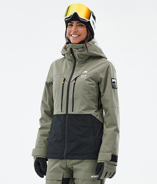 Montec Moss W Snowboard Jacket Women Greenish/Black