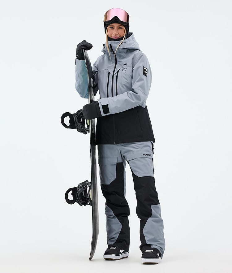 Montec Moss W Veste Snowboard Femme Soft Blue/Black, Image 3 sur 10