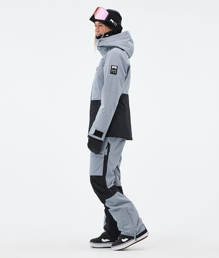 Montec Moss W Veste Snowboard Femme Soft Blue/Black, Image 4 sur 10