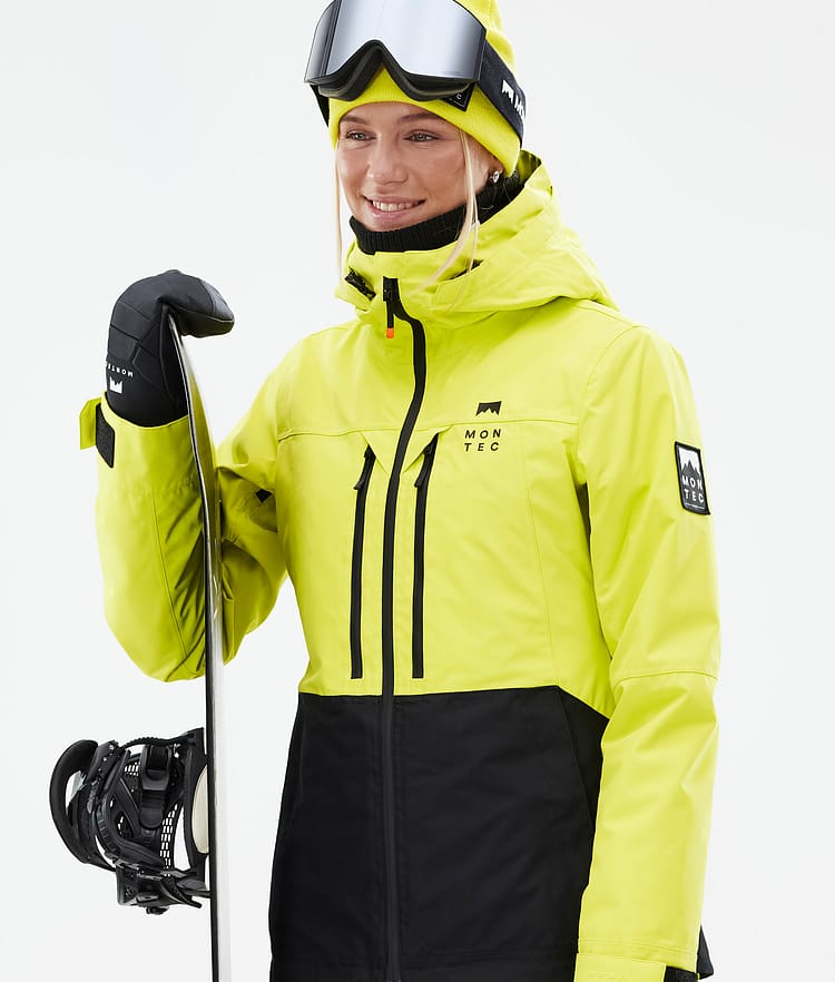 Montec Moss W Snowboard jas Dames Bright Yellow/Black, Afbeelding 2 van 10