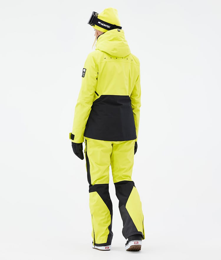 Montec Moss W Snowboard jas Dames Bright Yellow/Black, Afbeelding 5 van 10