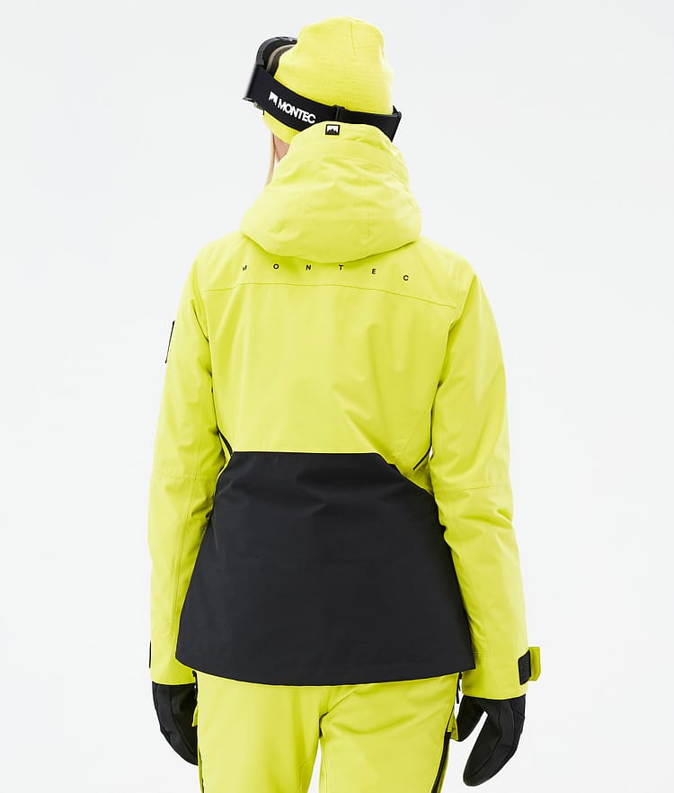Montec Moss W Snowboard jas Dames Bright Yellow/Black, Afbeelding 7 van 10