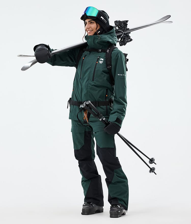 Montec Fawk W Pantaloni Sci Donna Dark Atlantic/Black, Immagine 3 di 8