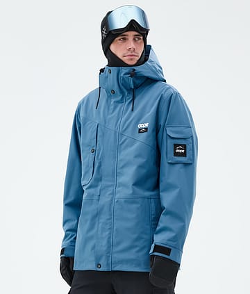 Dope Adept Snowboard Jacket Men Blue Steel