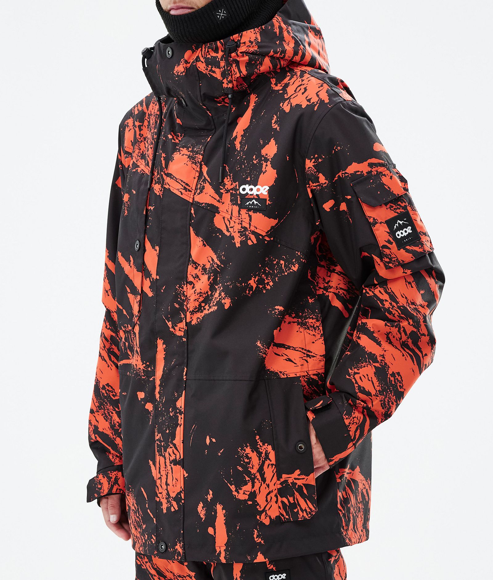 Dope Adept Veste de Ski Homme Paint Orange, Image 8 sur 10