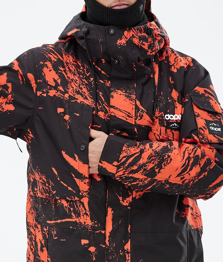 Dope Adept Chaqueta Esquí Hombre Paint Orange, Imagen 9 de 10