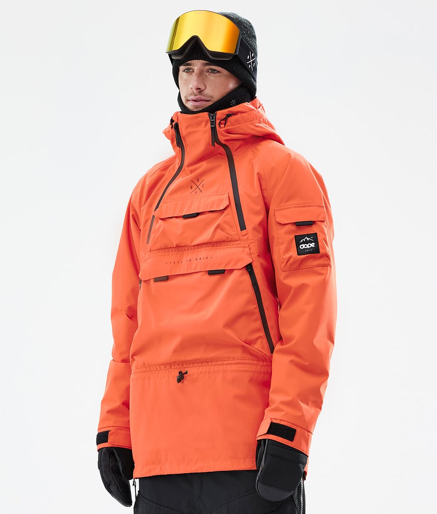 Dope Akin Ski Jacket Men Orange | Ridestore.com