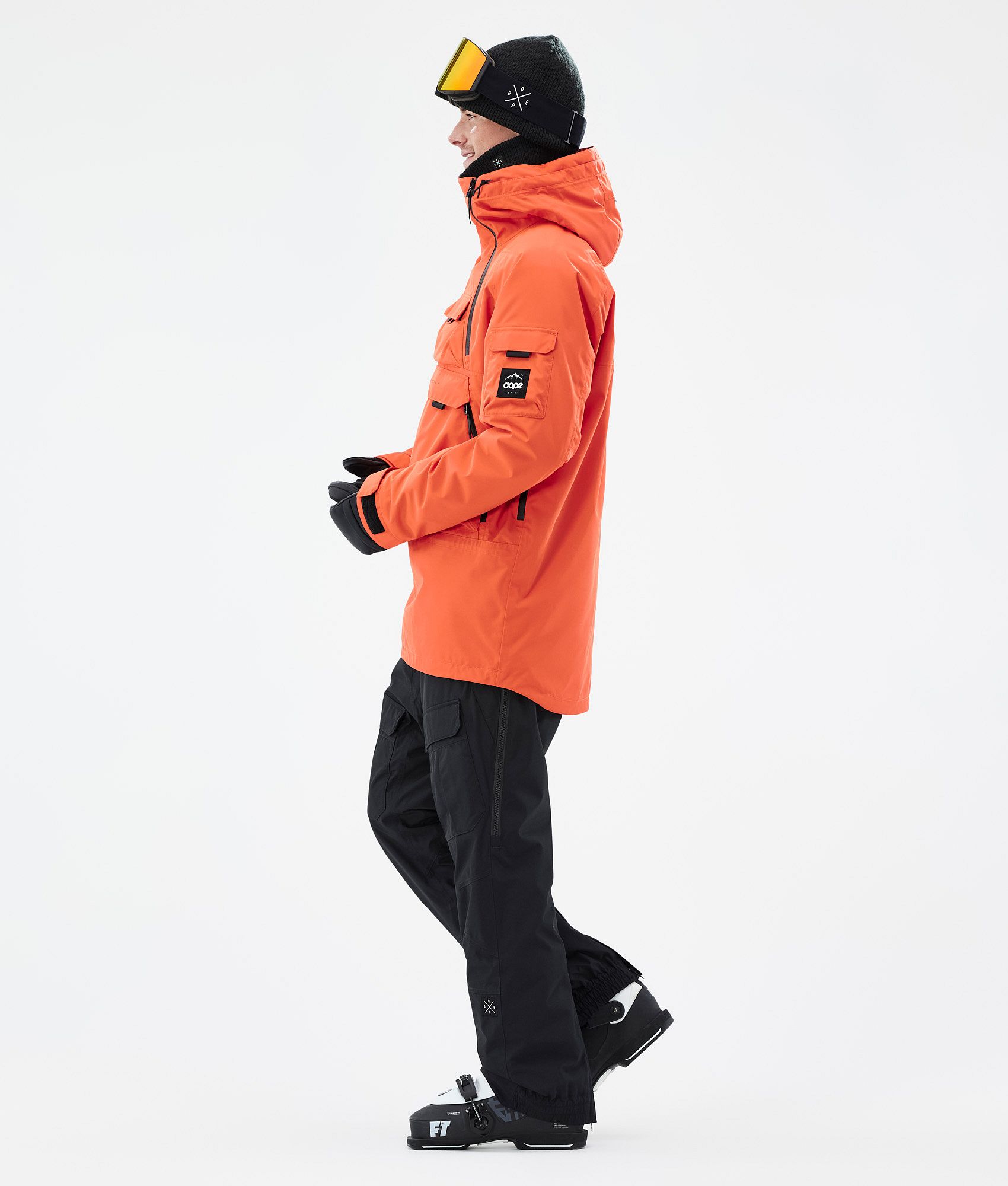 Orange on sale snow jacket