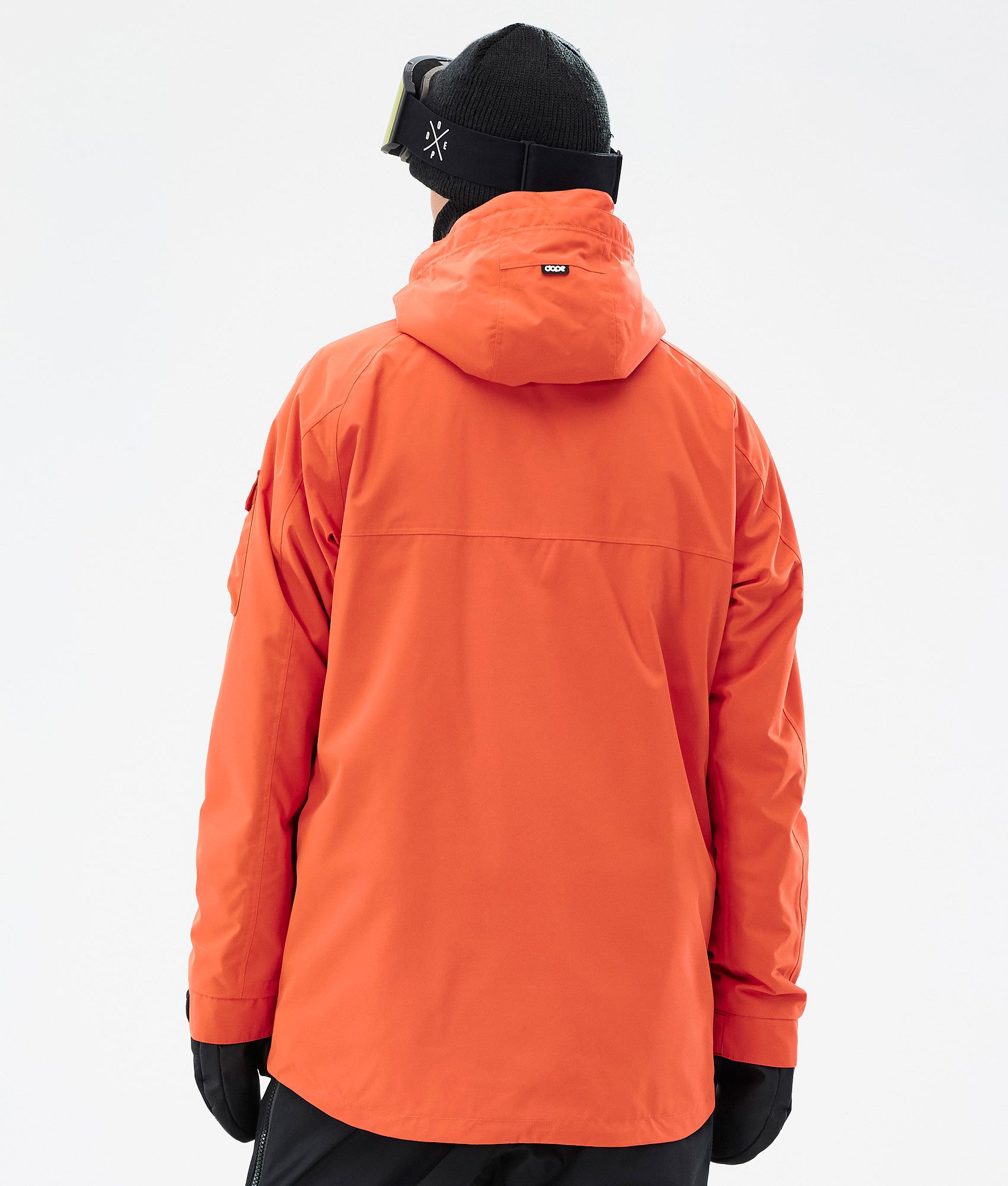 Orange ski store jacket