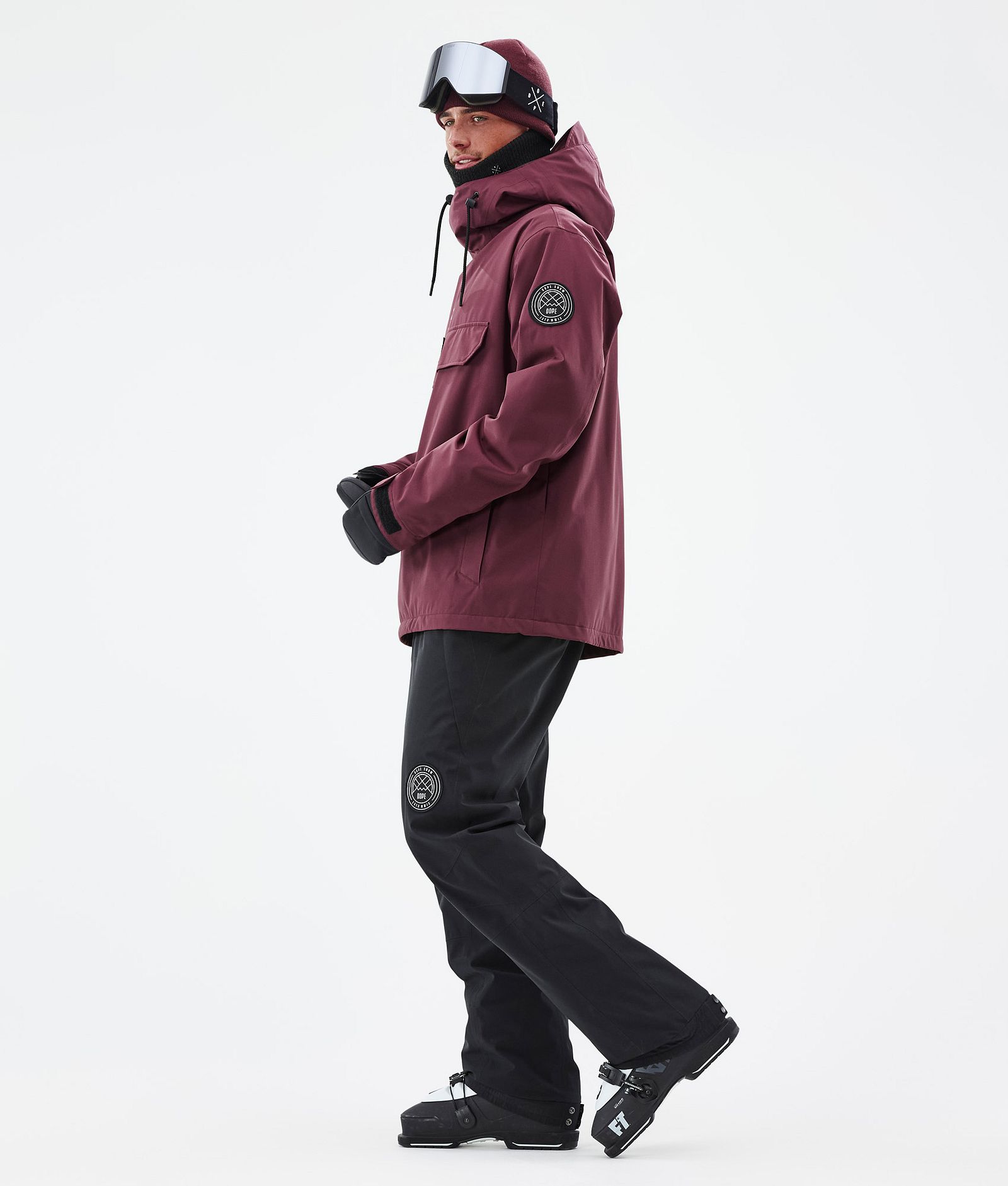 Dope Blizzard Ski Jacket Men Burgundy, Image 4 of 9