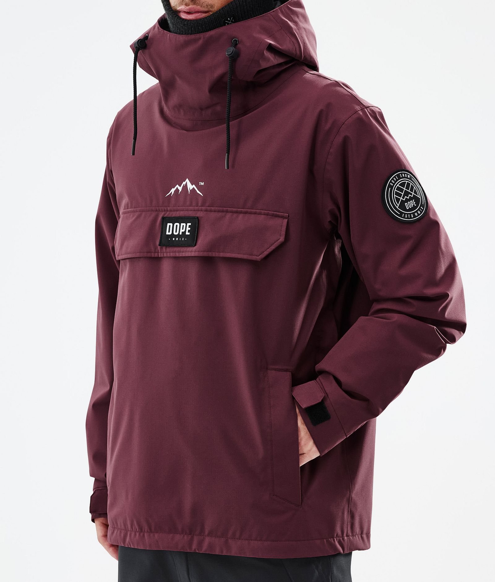 Dope Blizzard Ski Jacket Men Burgundy, Image 9 of 9