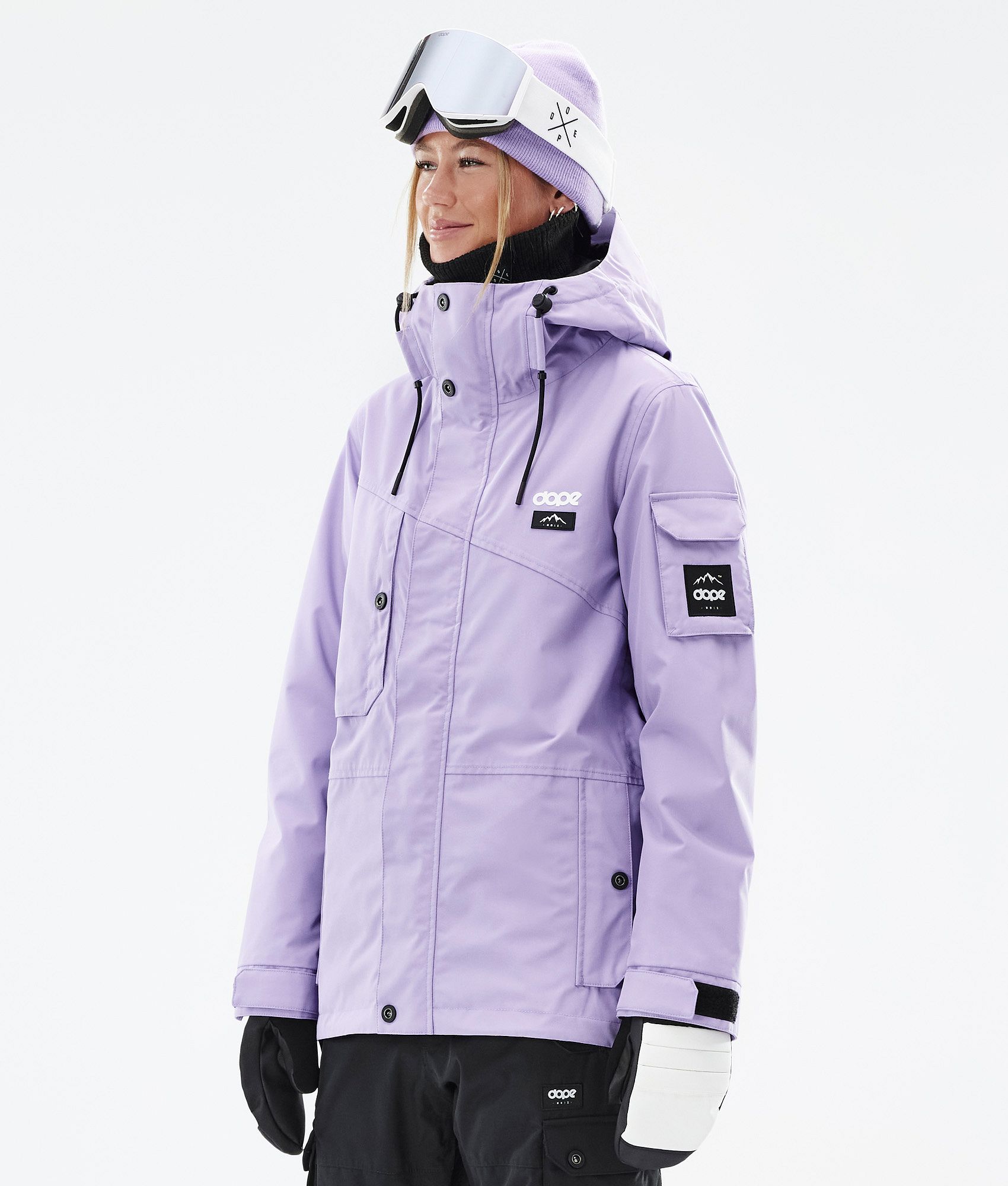 lilac ski jacket