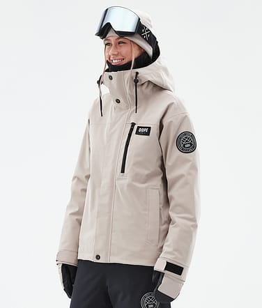 Dope Blizzard W Full Zip Skijacke Damen Sand