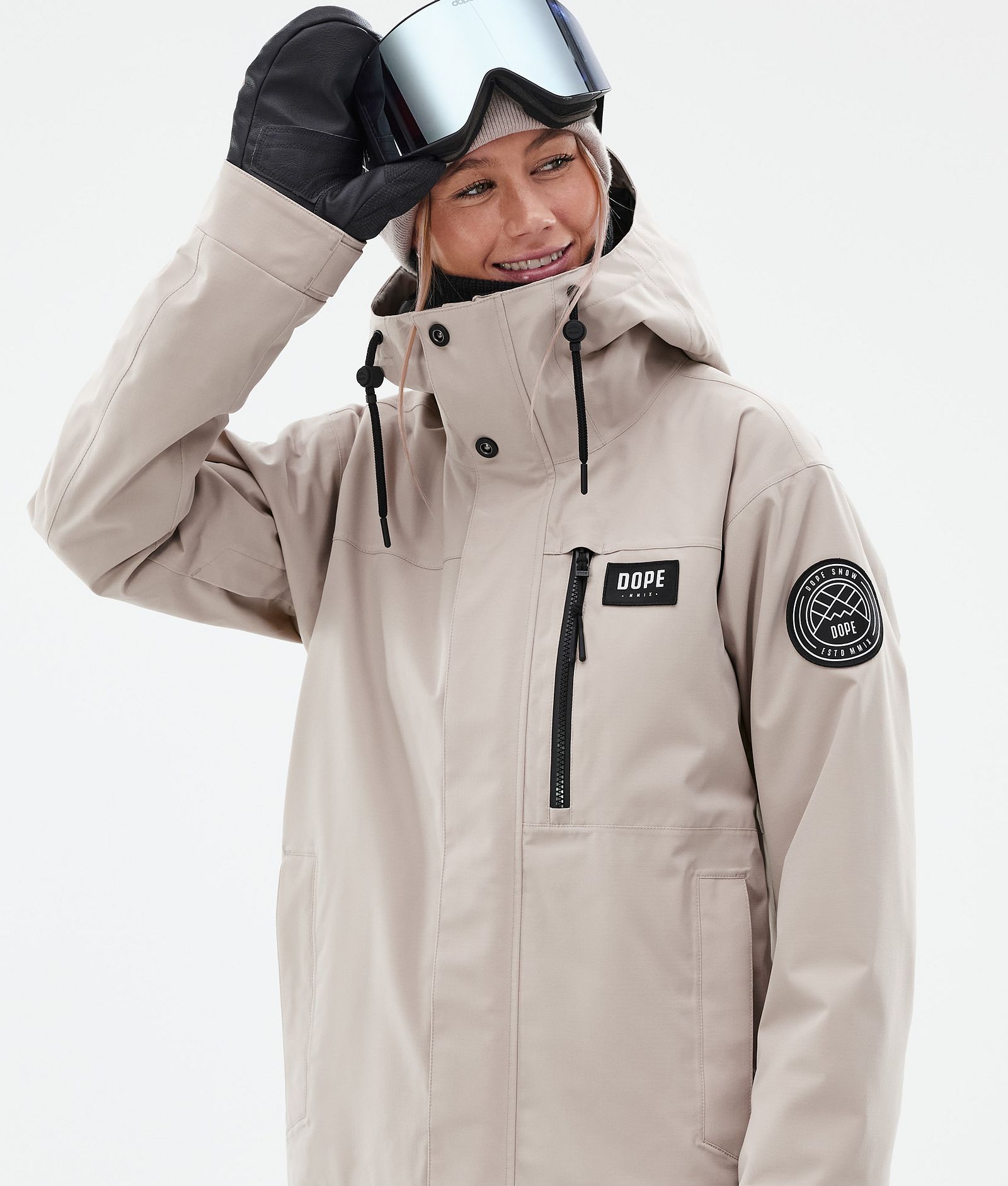 Dope Blizzard W Full Zip Giacca Snowboard Donna Sand, Immagine 2 di 10