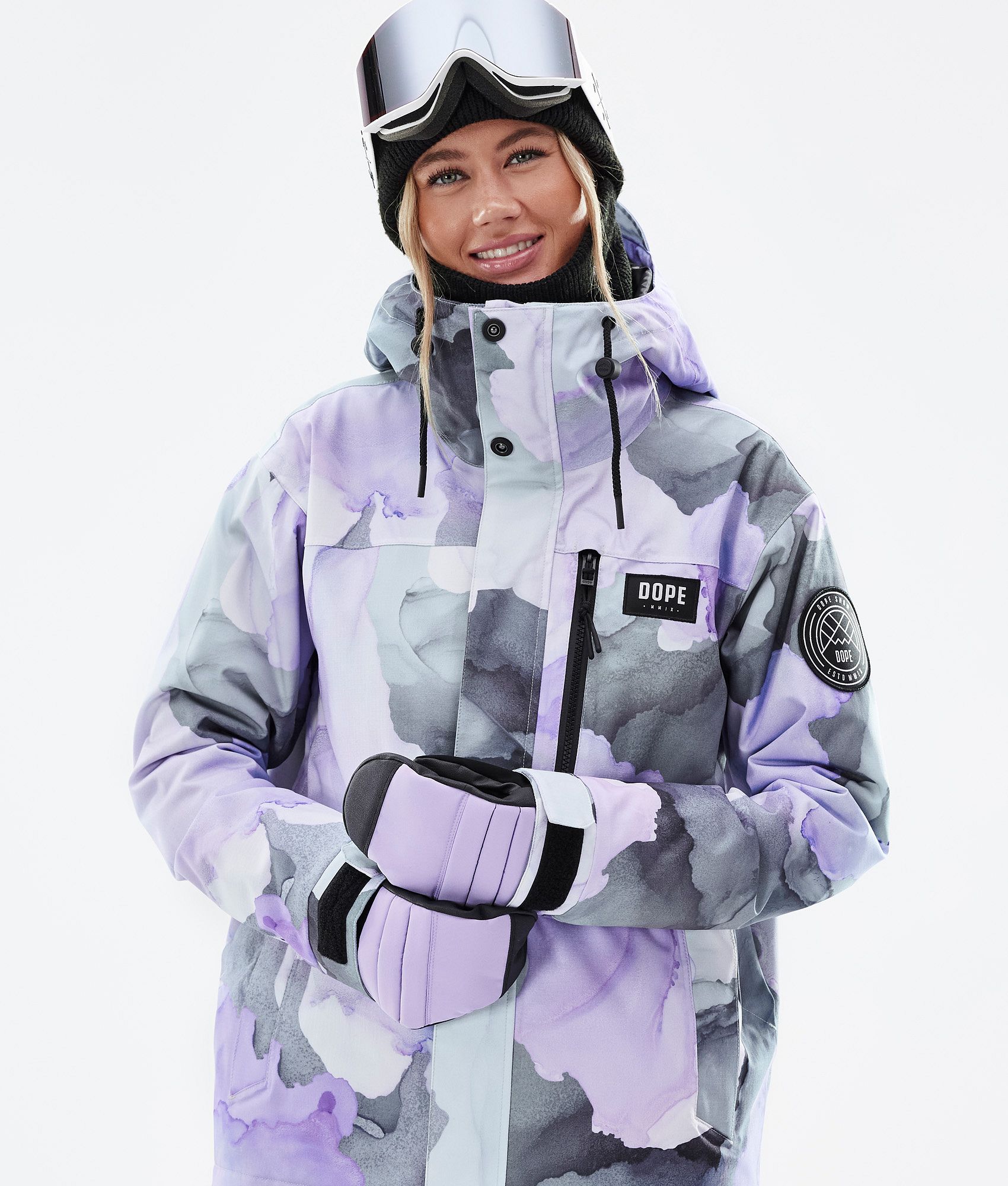 Dope Blizzard W Full Zip Veste de Ski Femme Blot Violet Violet