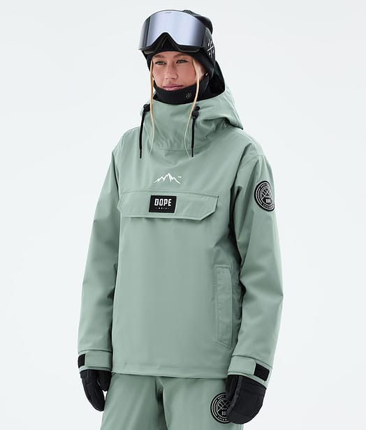 Dope Blizzard W Veste Snowboard Femme Faded Green
