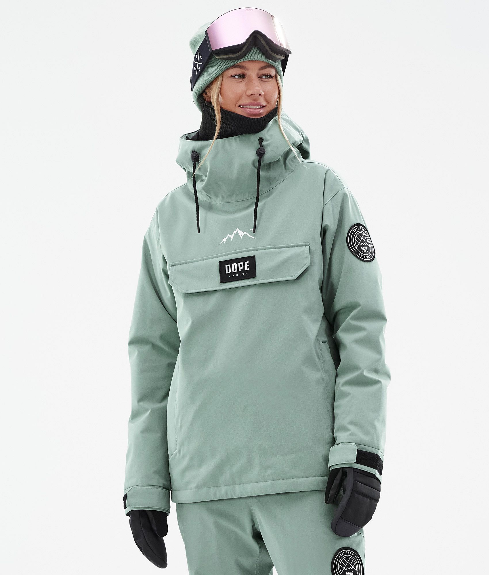 Dope Blizzard W Women s Snowboard Jacket Faded Green