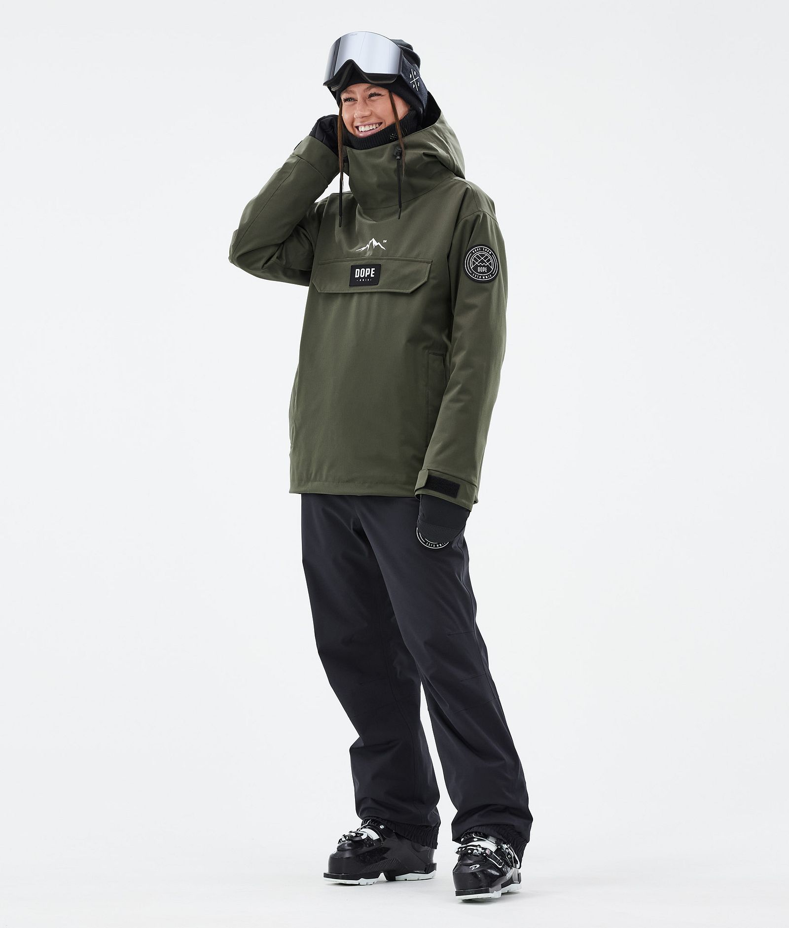 Dope Blizzard W Veste de Ski Femme Olive Green, Image 2 sur 8