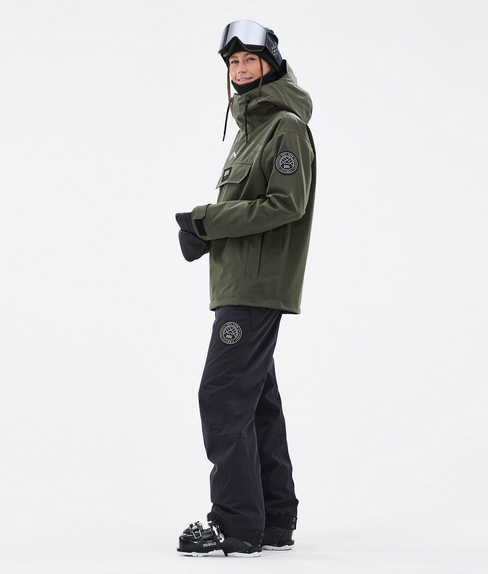 Dope Blizzard W Veste de Ski Femme Olive Green, Image 3 sur 8