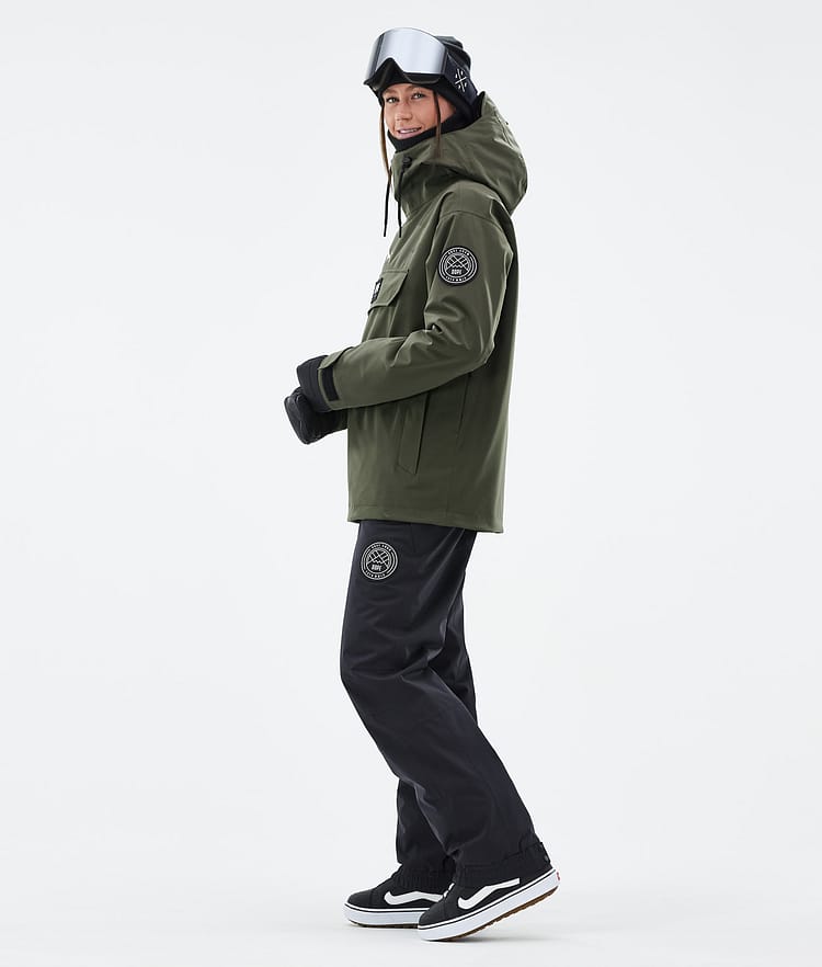 Dope Blizzard W Snowboard Jacket Women Olive Green, Image 3 of 8