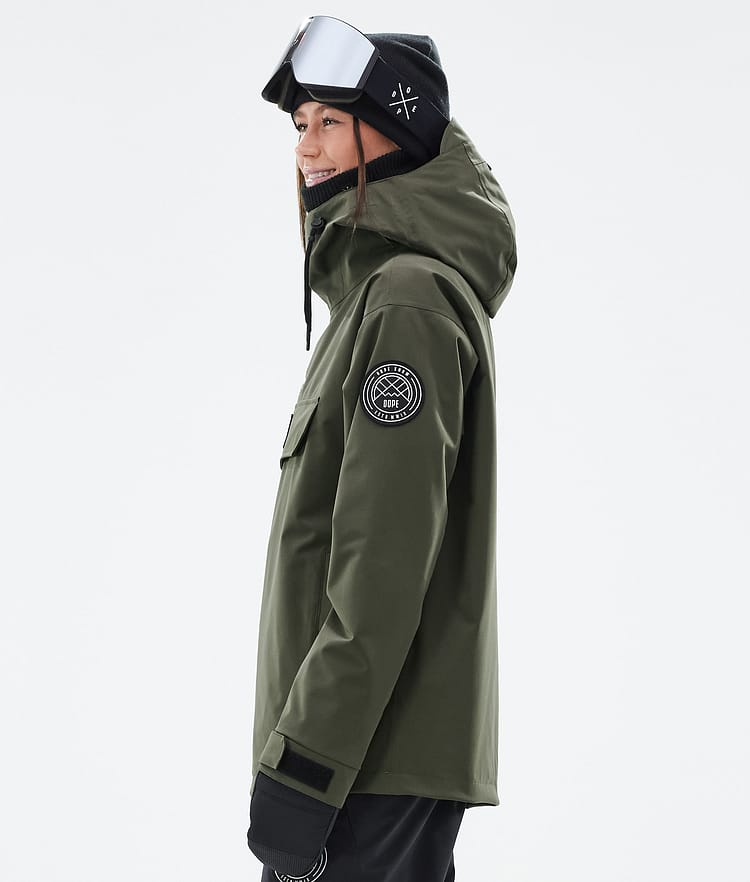 Dope Blizzard W Snowboard Jacket Women Olive Green, Image 5 of 8