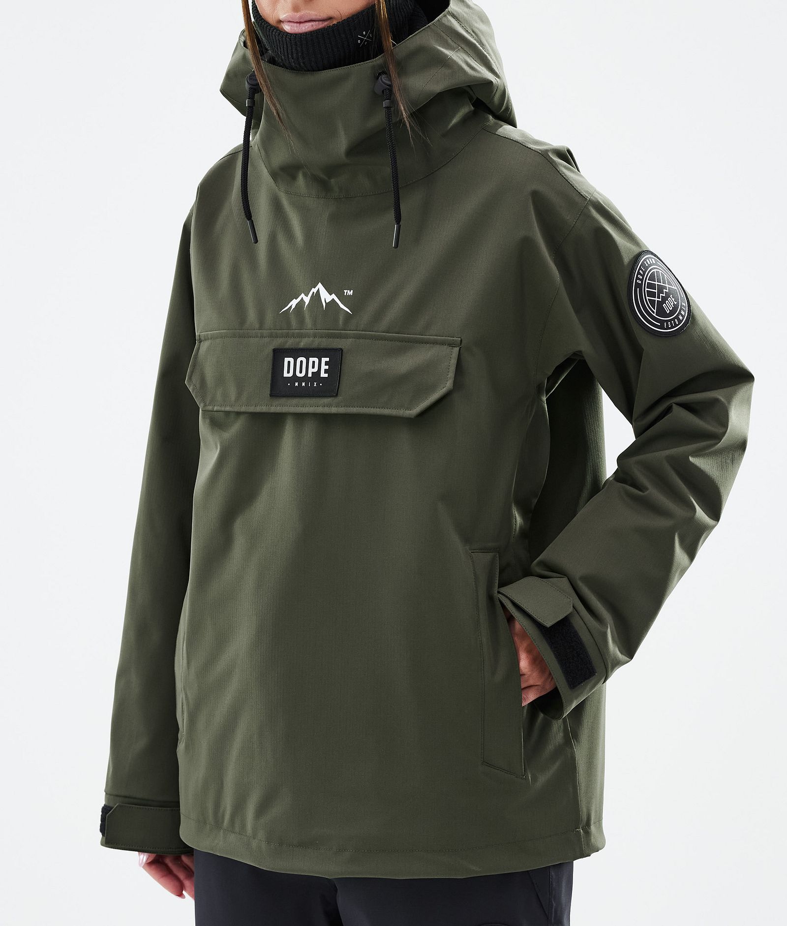 Dope Blizzard W Snowboardjacke Damen Olive Green, Bild 7 von 8