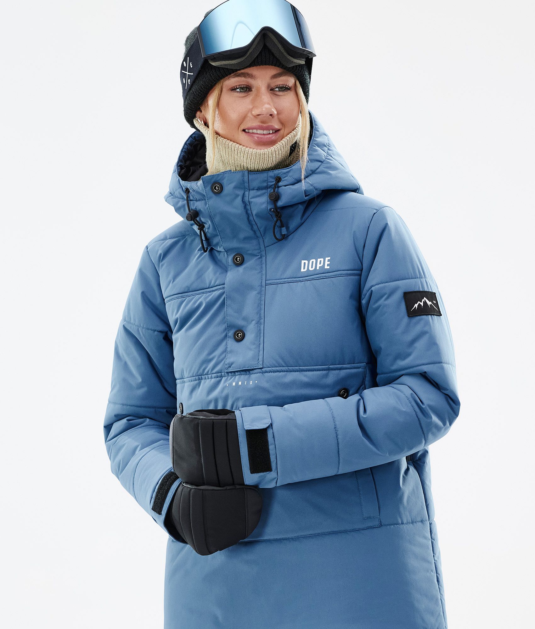 Blue puffer ski discount jacket