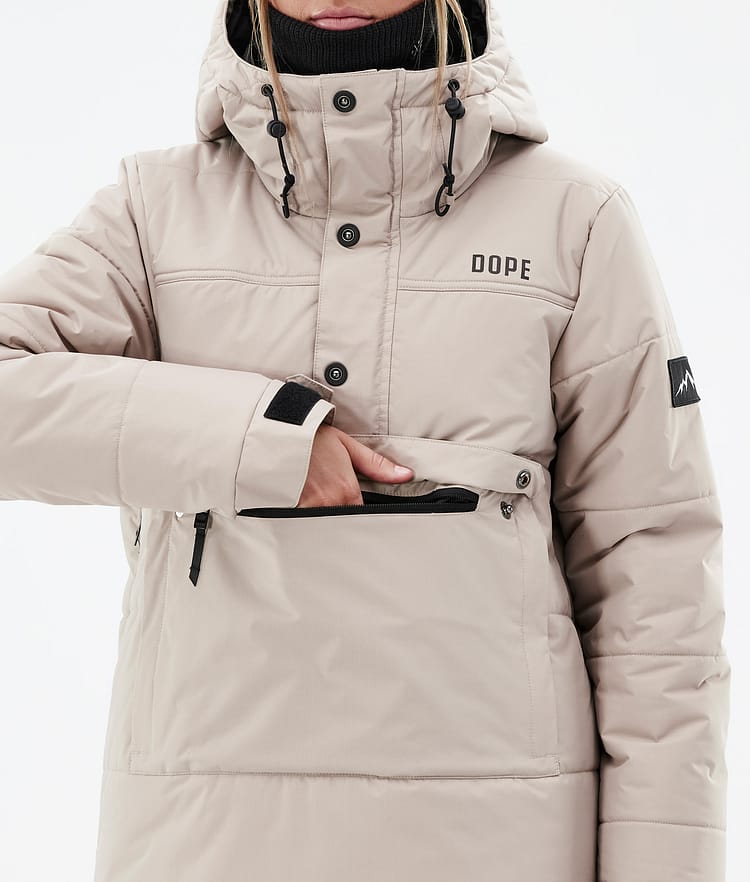Dope Puffer W 23 Veste Snowboard Femme Sand, Image 8 sur 8