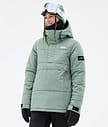 Dope Puffer W Kurtka Narciarska Kobiety Faded Green