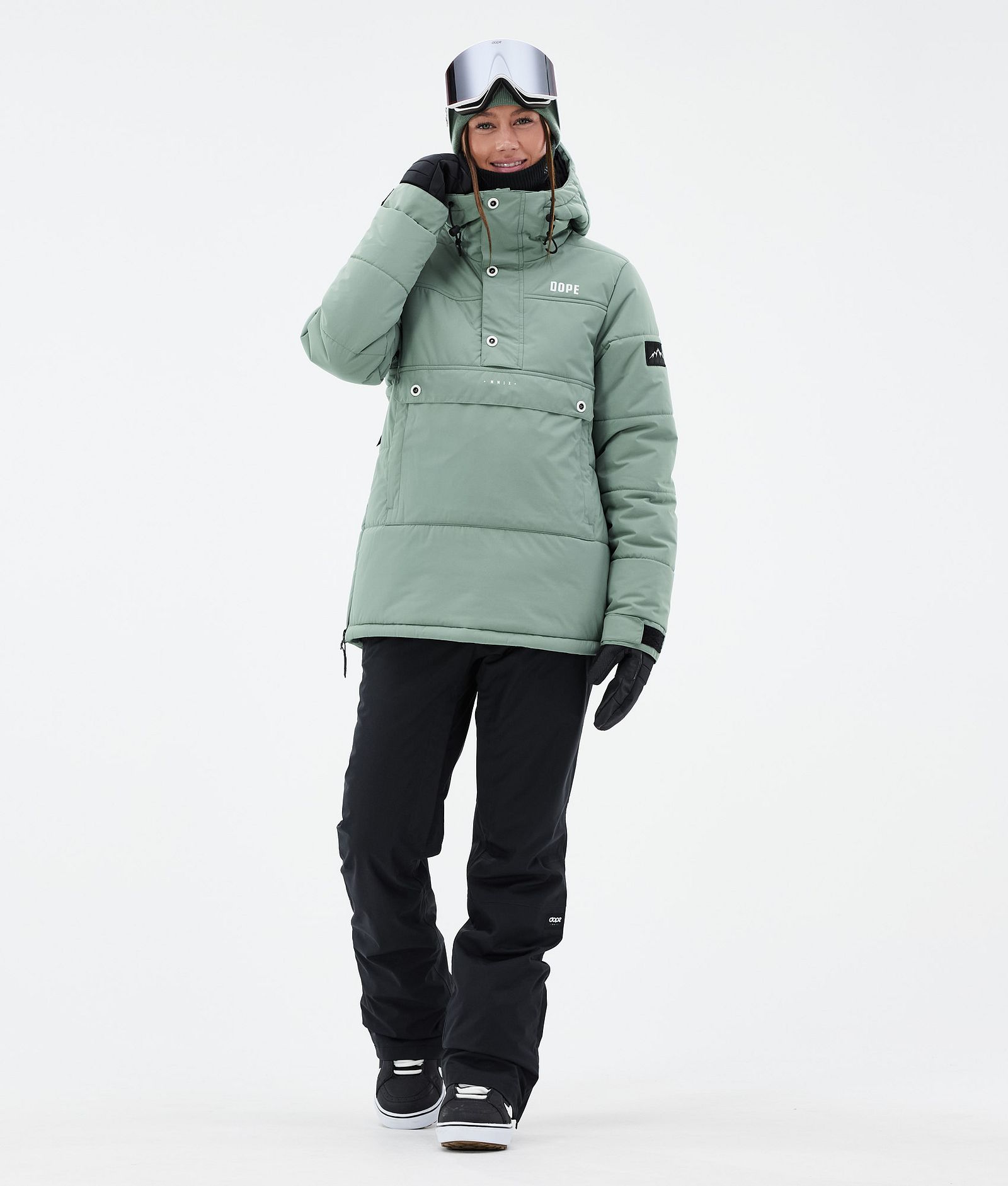 Dope Puffer W Giacca Snowboard Donna Faded Green, Immagine 2 di 8