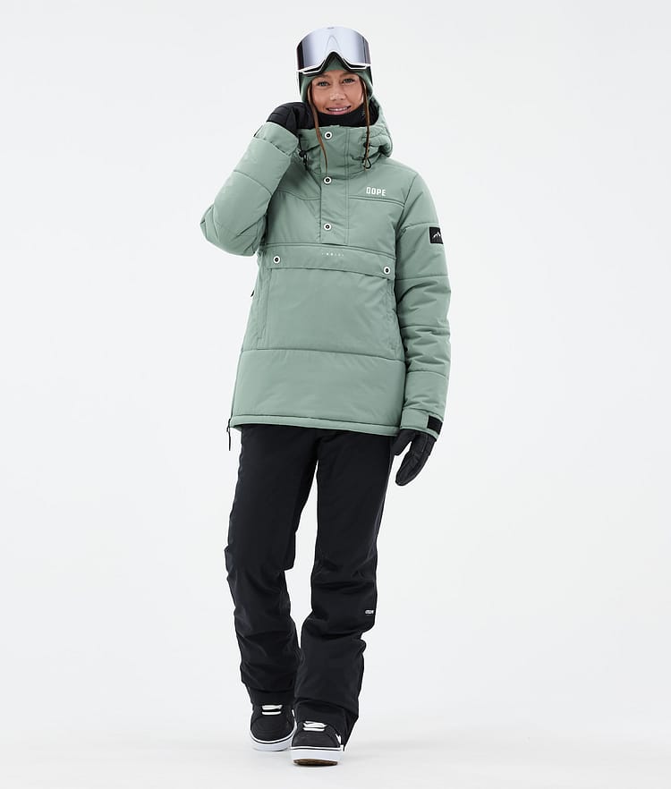 Dope Puffer W Bunda na Snowboard Dámské Faded Green, Obrázek 2 z 8
