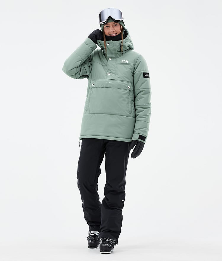 Dope Puffer W Veste de Ski Femme Faded Green, Image 2 sur 8