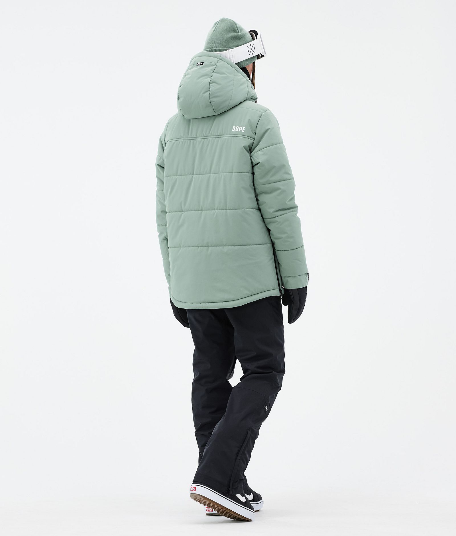 Dope Puffer W Giacca Snowboard Donna Faded Green, Immagine 4 di 8