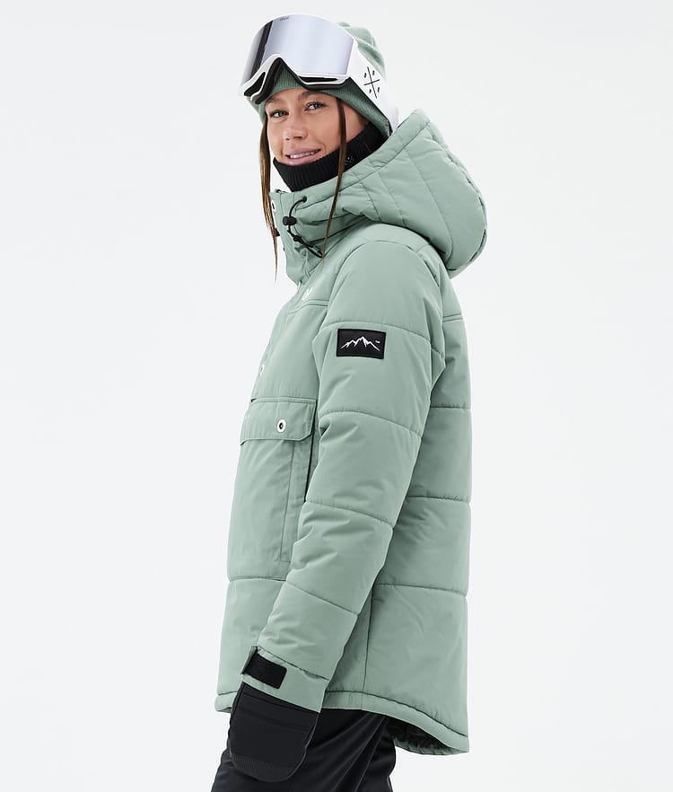 Dope Puffer W Giacca Snowboard Donna Faded Green, Immagine 5 di 8