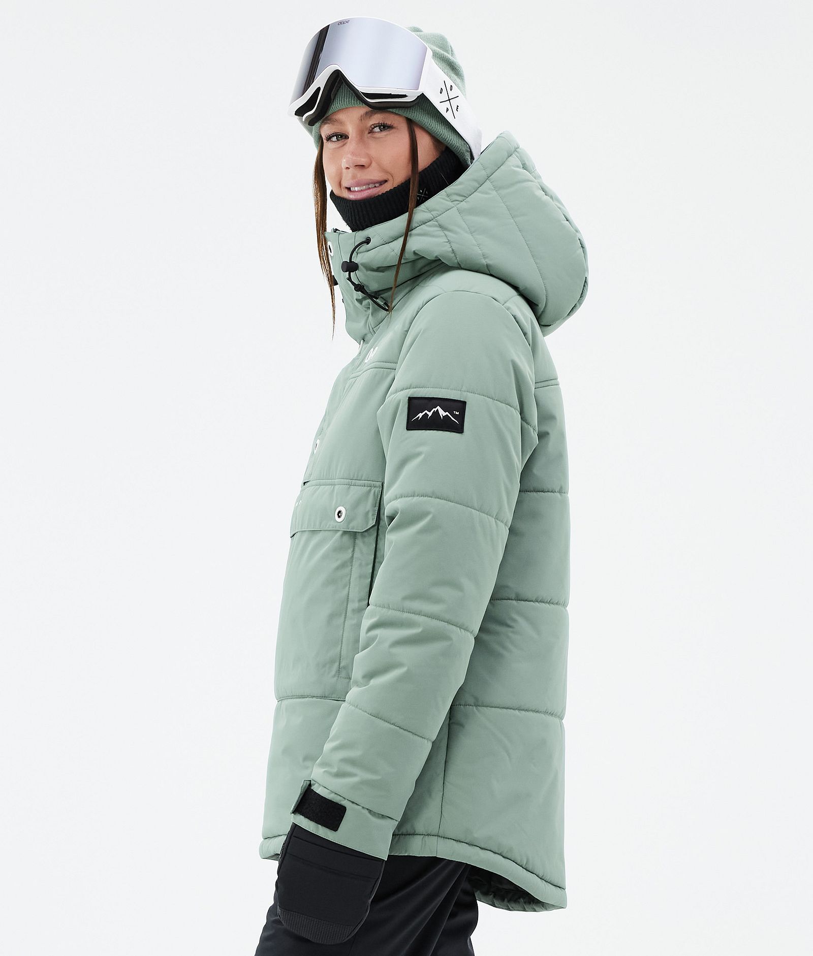 Dope Puffer W Snowboard Jacket Women Faded Green, Image 5 of 8