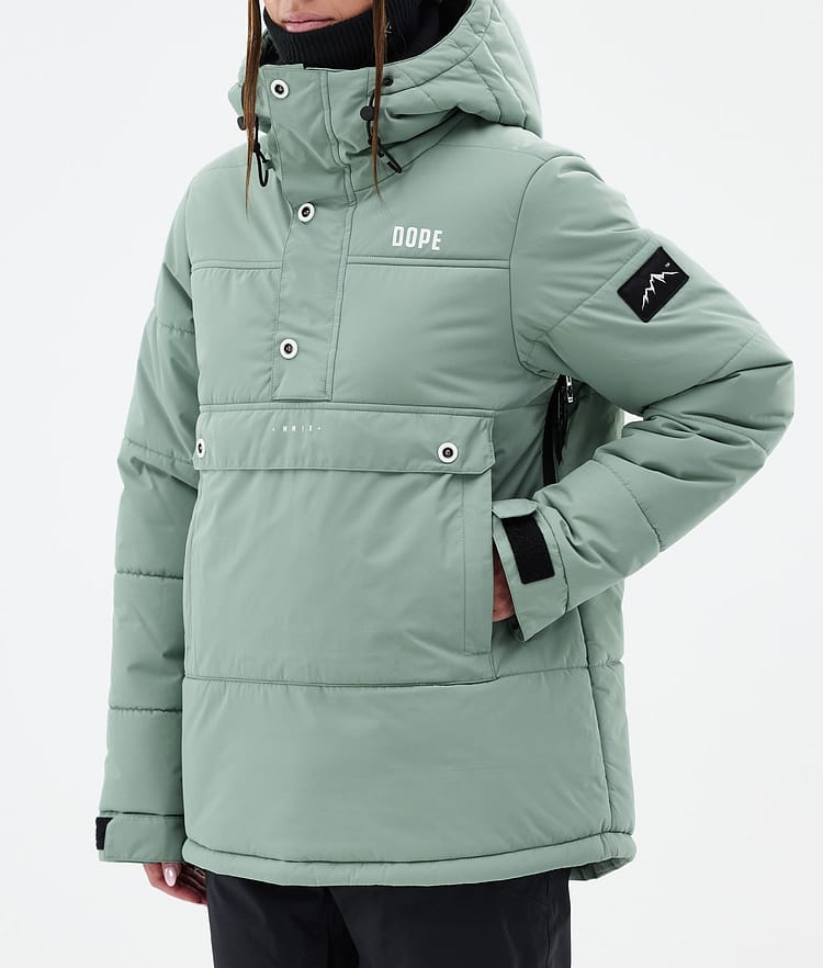 Dope Puffer W Bunda na Snowboard Dámské Faded Green, Obrázek 7 z 8