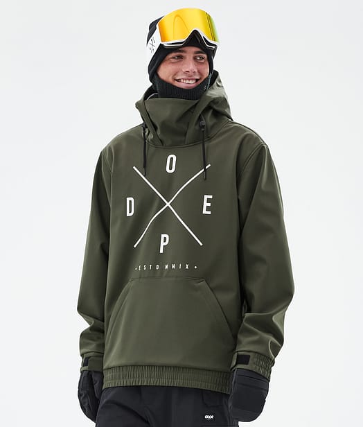 Dope Yeti Snowboard Jacket Men Olive Green