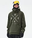 Dope Yeti Snowboard Jacket Men 2X-Up Olive Green